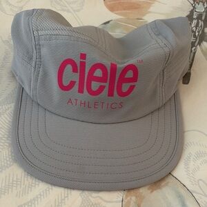 Ciele Athletics Gray Cap with Pink Logo
